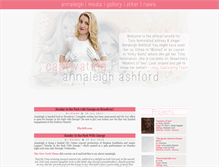 Tablet Screenshot of annaleigh-ashford.com